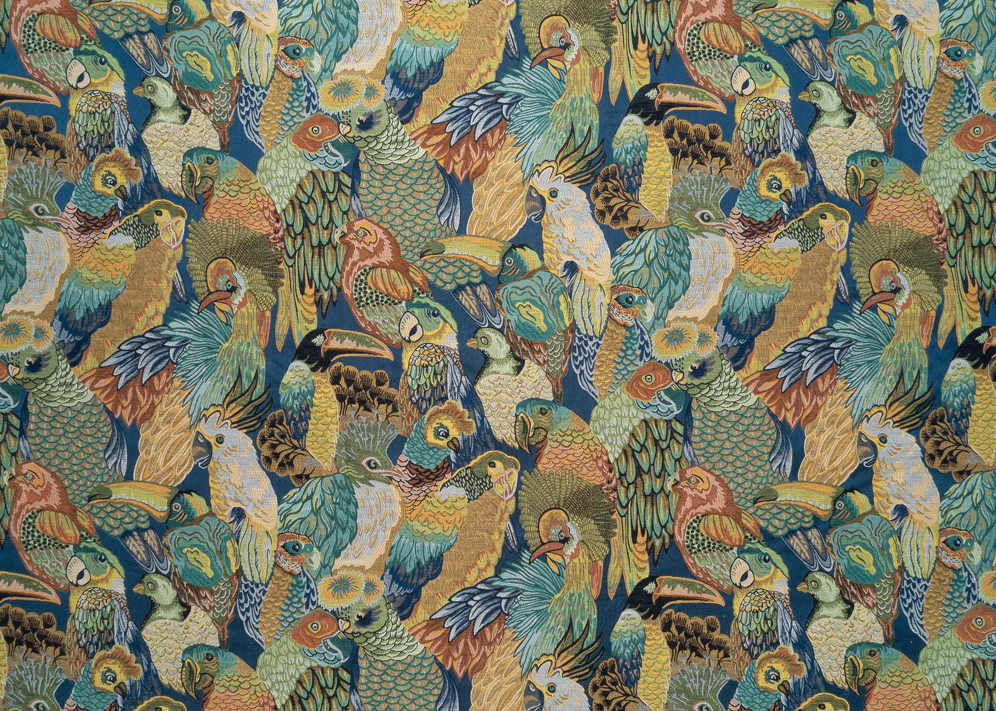 The Party A La Parrot Fabric in Curacao || Yardage