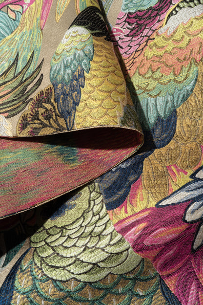 The Party A La Parrot Fabric in Punchbowl || Folded