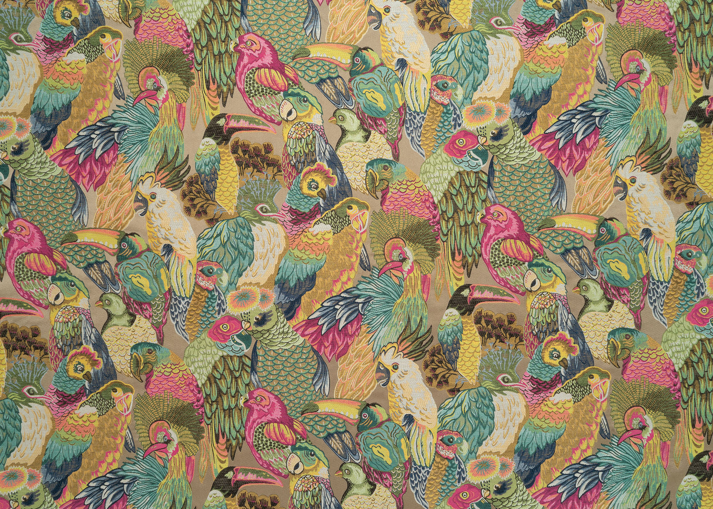 The Party A La Parrot Fabric in Punchbowl || Yardage