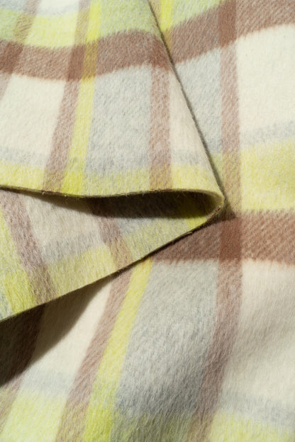 The Penfield Plaid Fabric in Citrine || Folded