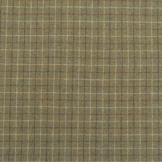 The Pitkin Payne Plaid Fabric in Hickory || Close Up