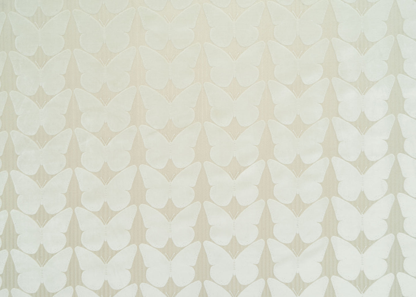 The Pratincole Pinstripe Fabric in Ivory || Yardage