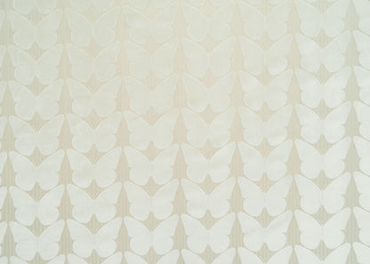 The Pratincole Pinstripe Fabric in Ivory || Yardage