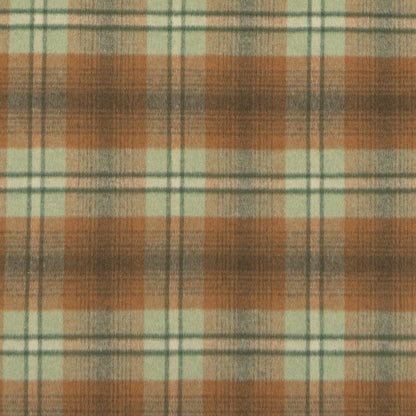 The Rustic Knoll Plaid Fabric in Oakleaf || Close Up