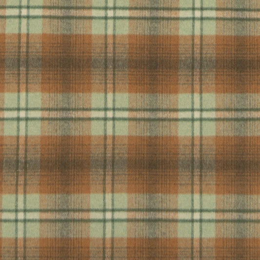 The Rustic Knoll Plaid Fabric in Oakleaf || Close Up