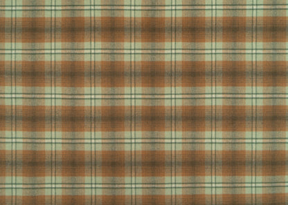 The Rustic Knoll Plaid Fabric in Oakleaf || Yardage