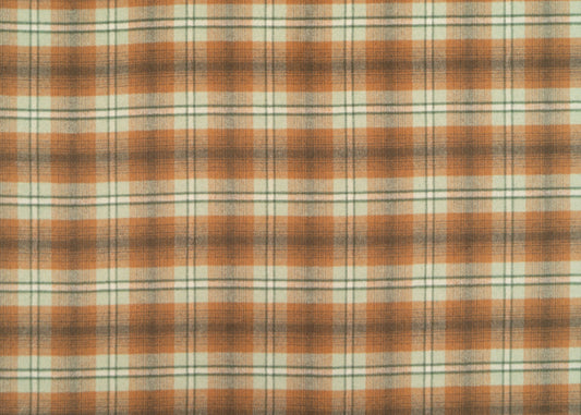 The Rustic Knoll Plaid Fabric in Oakleaf || Yardage