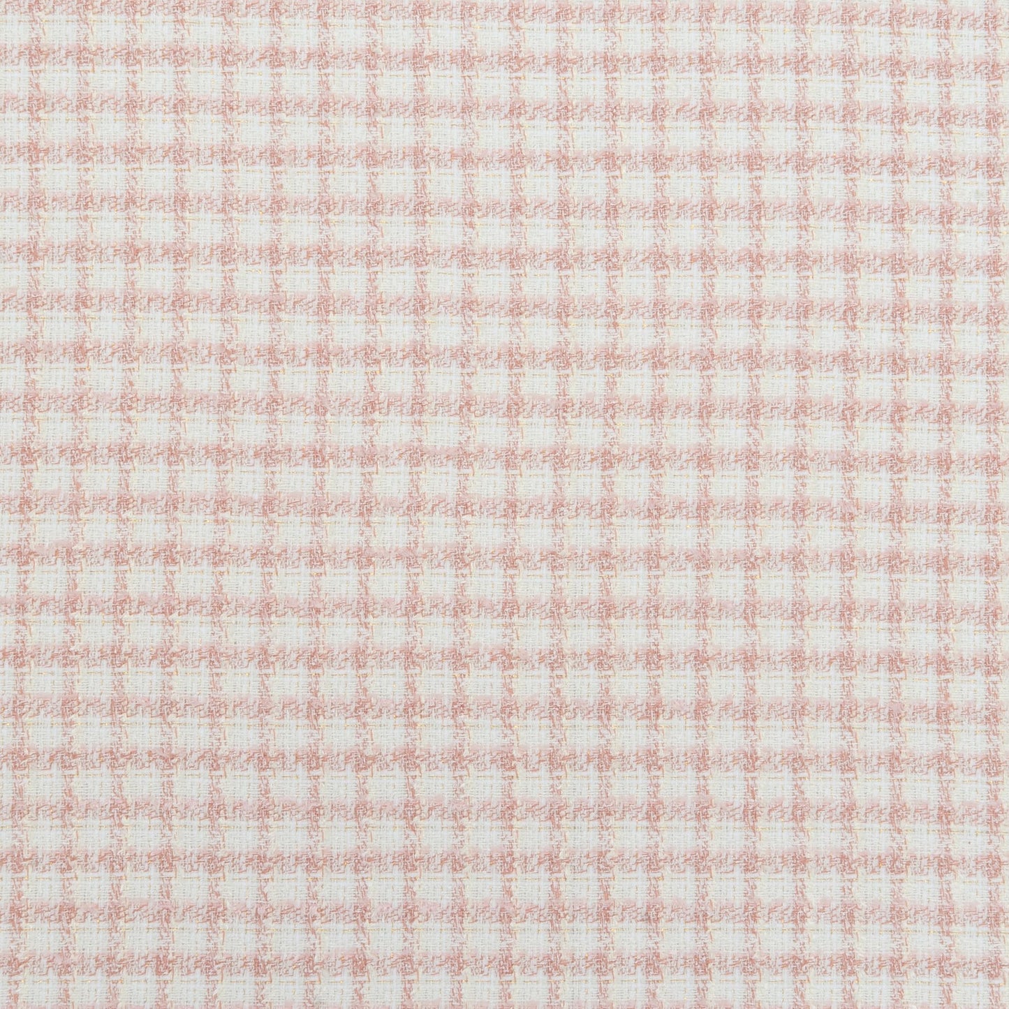 The Salina Texture Check Fabric in Taffy || Close Up
