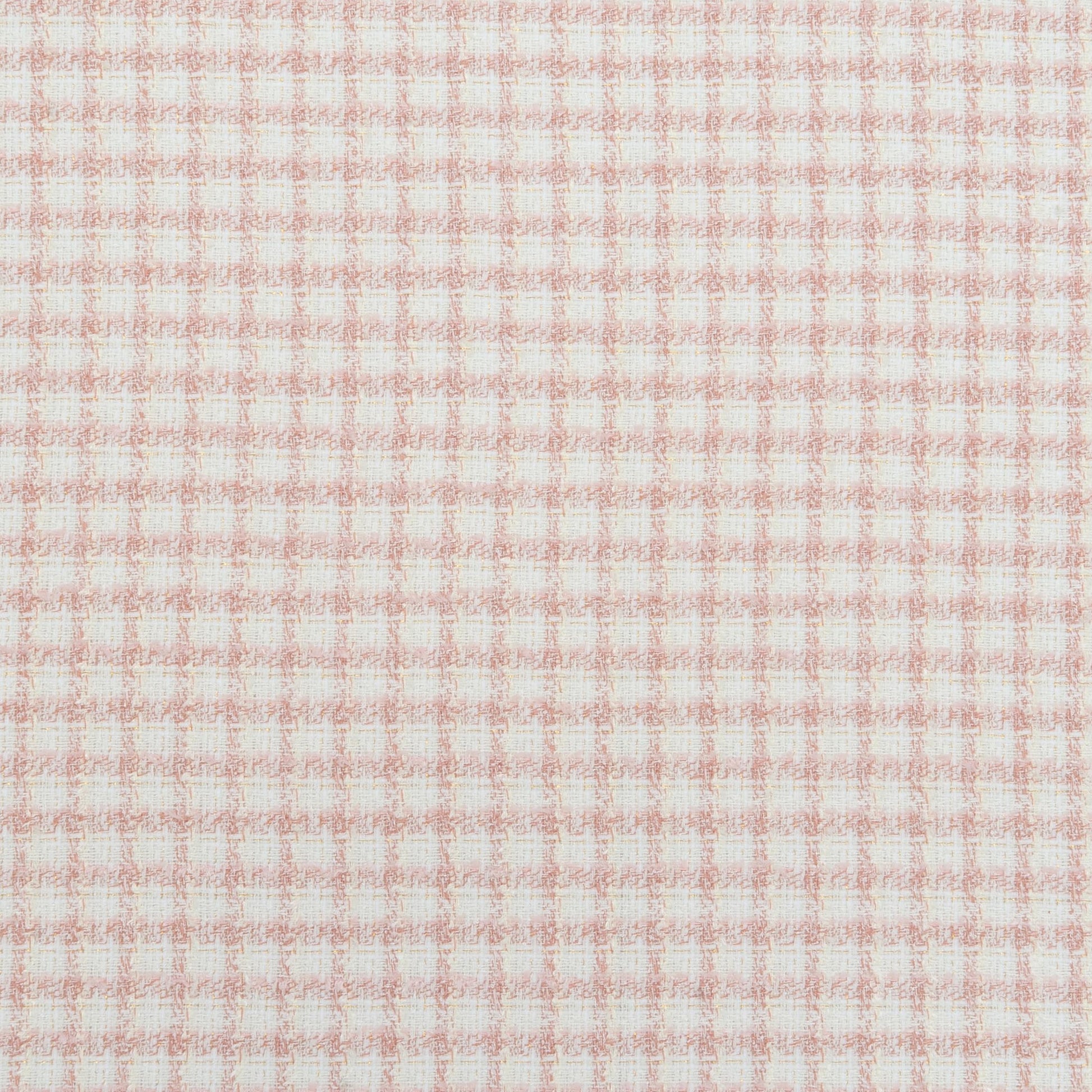 The Salina Texture Check Fabric in Taffy || Close Up