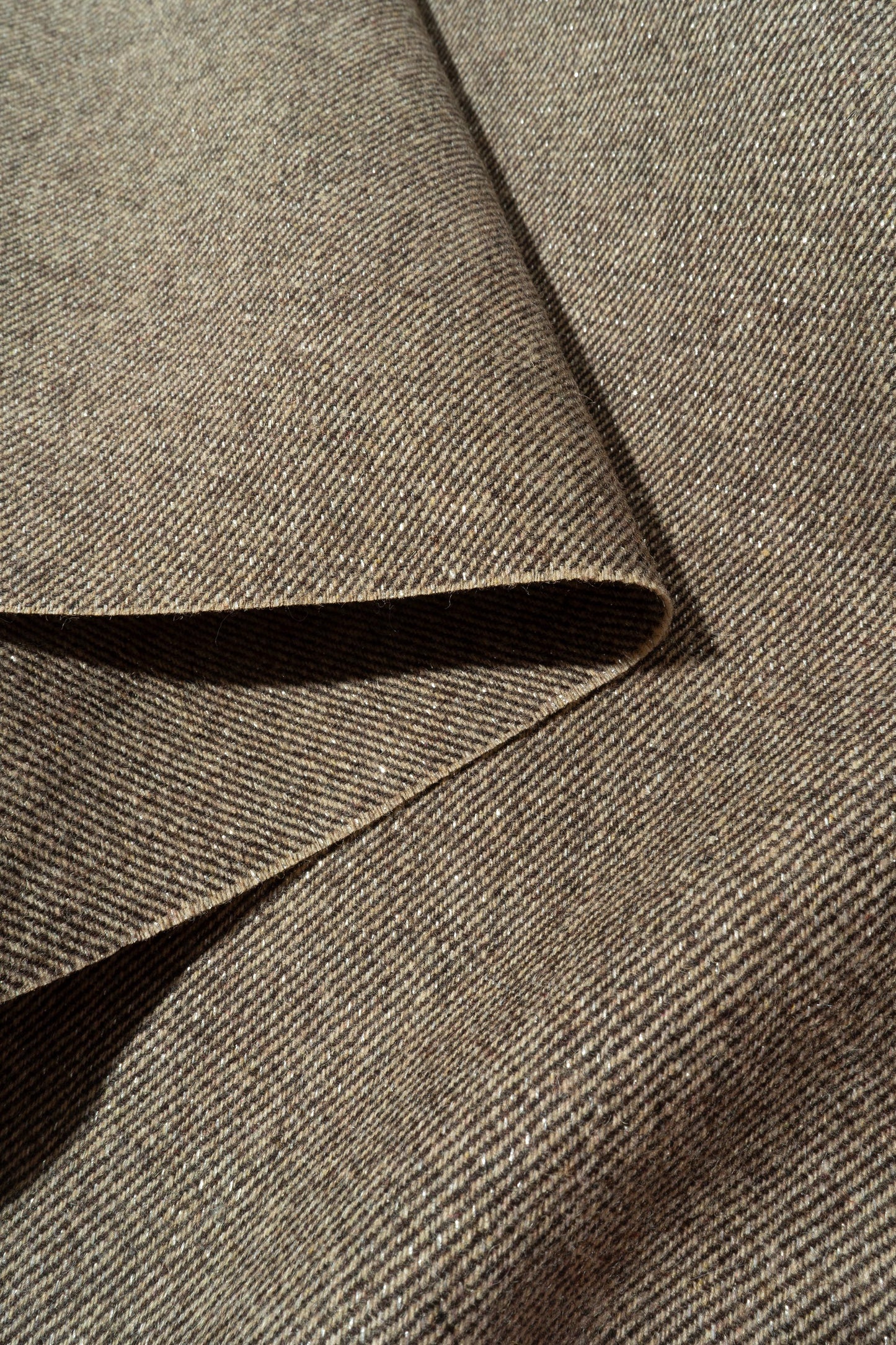 The Sedalia Plaid Fabric in Barkshimmer || Folded