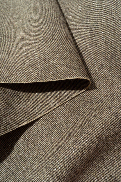 The Sedalia Plaid Fabric in Barkshimmer || Folded