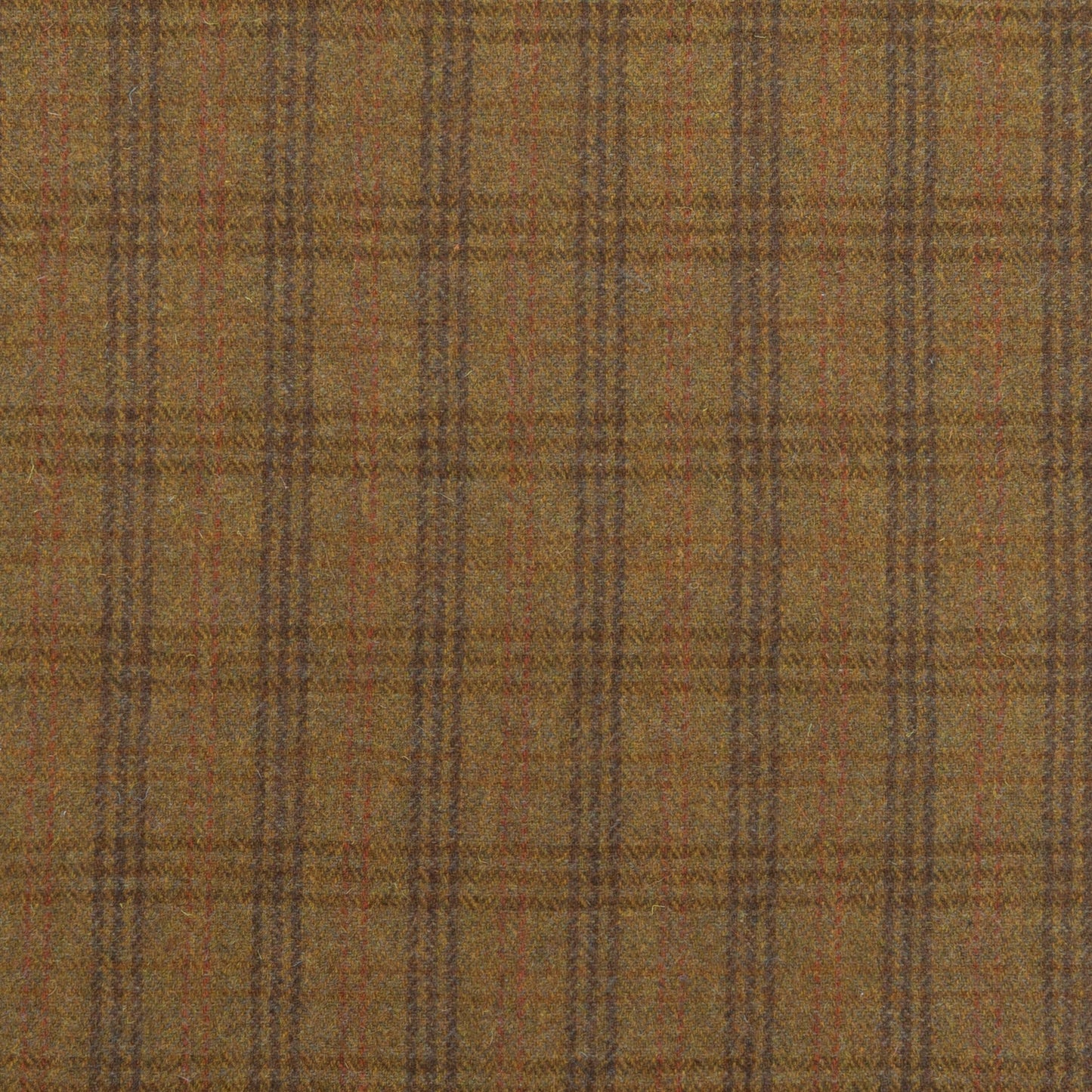 The Seminole Plaid Fabric in Maple Leaf || Close Up
