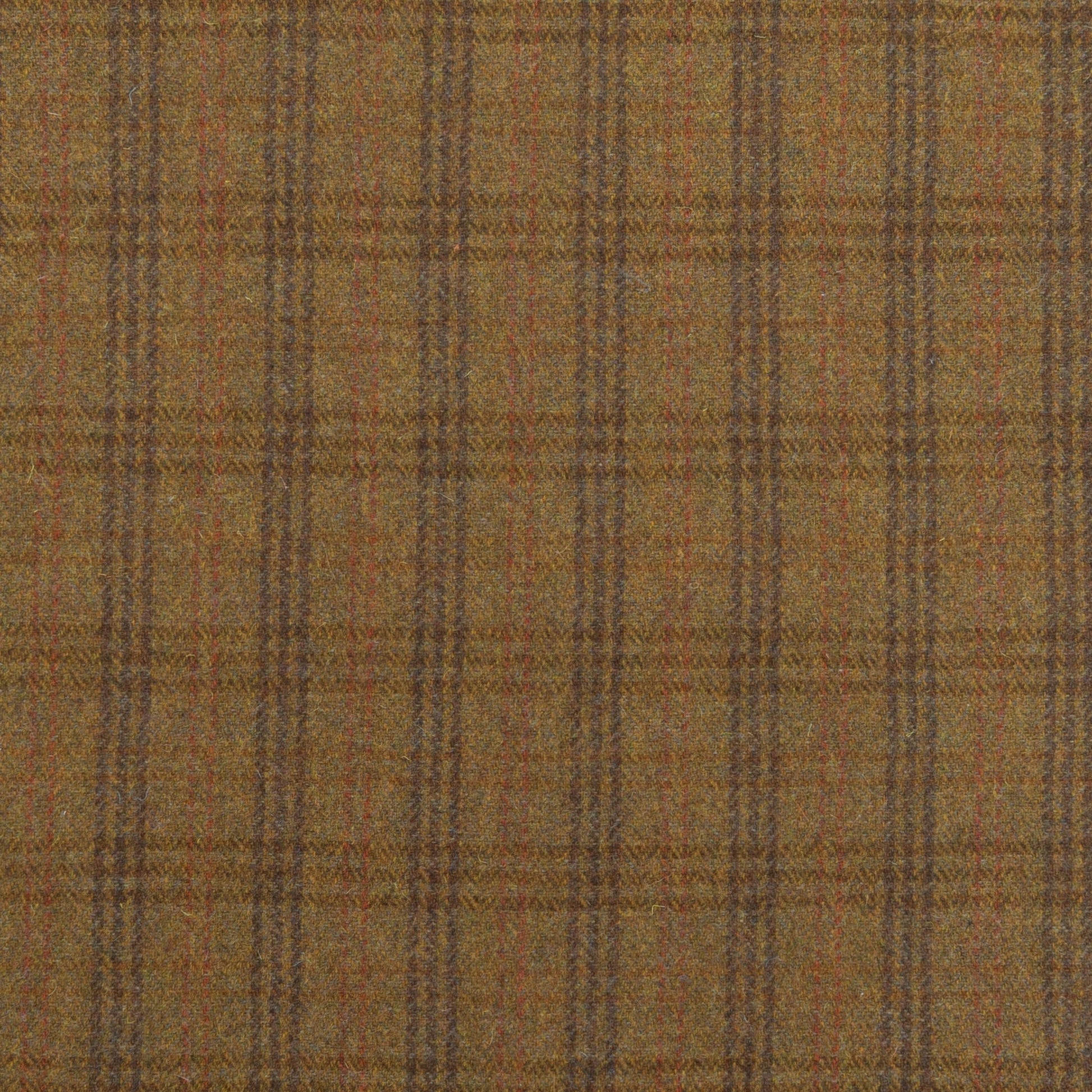 The Seminole Plaid Fabric in Maple Leaf || Close Up