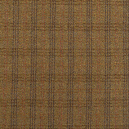 The Seminole Plaid Fabric in Maple Leaf || Close Up