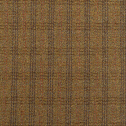 The Seminole Plaid Fabric in Maple Leaf || Close Up