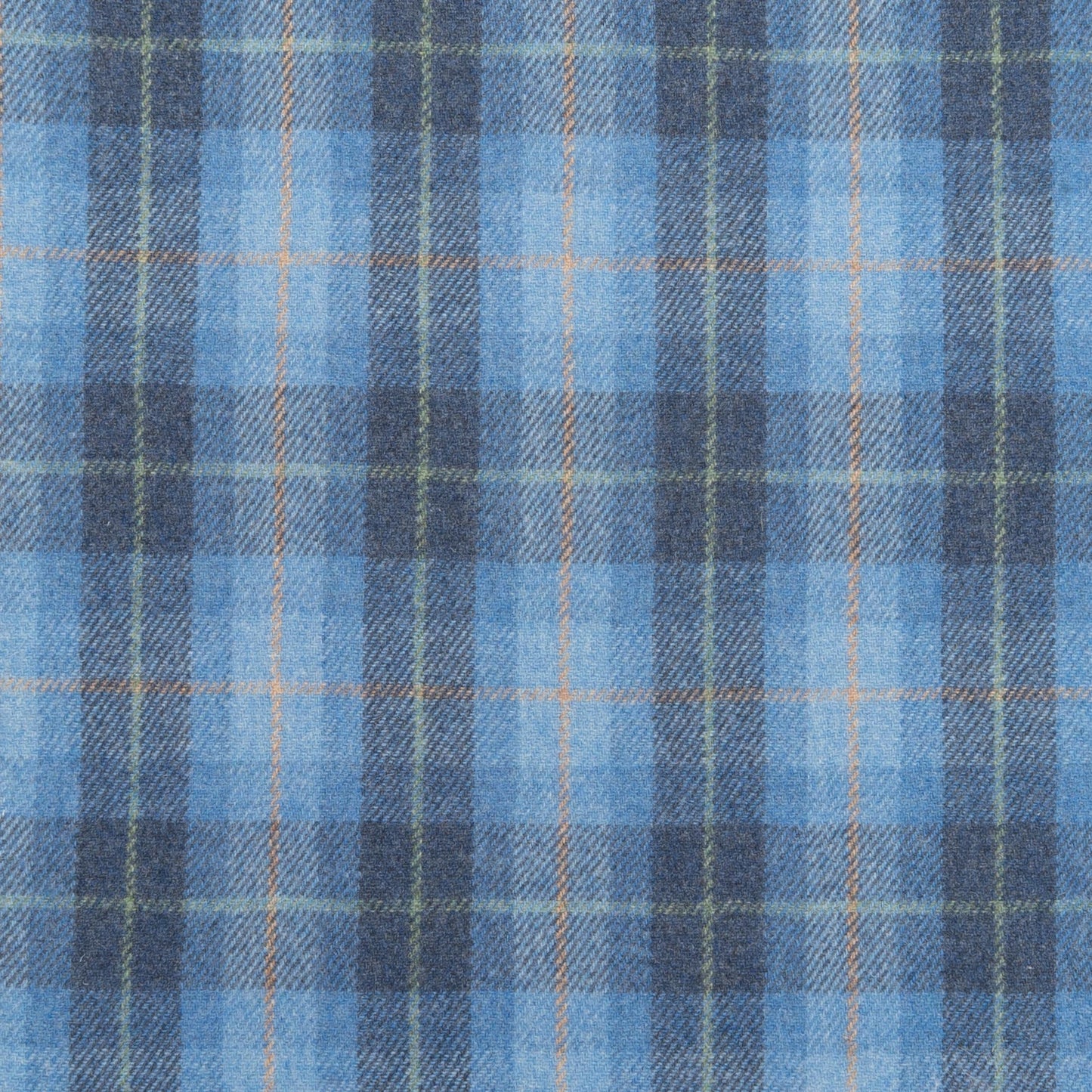The Six Mile Plaid Fabric in Reservoir || Close Up