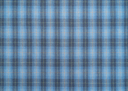 The Six Mile Plaid Fabric in Reservoir || Yardage