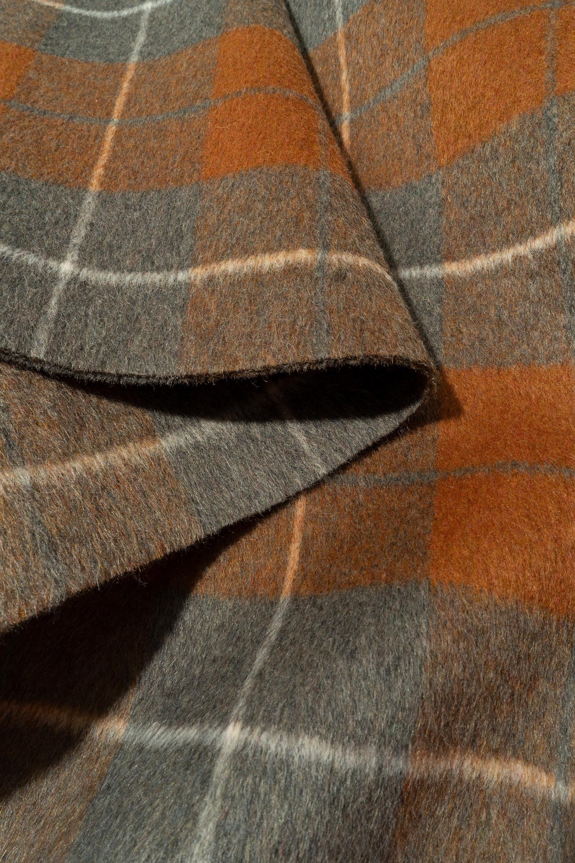 The Table Mesa Plaid Fabric in Clove || Folded