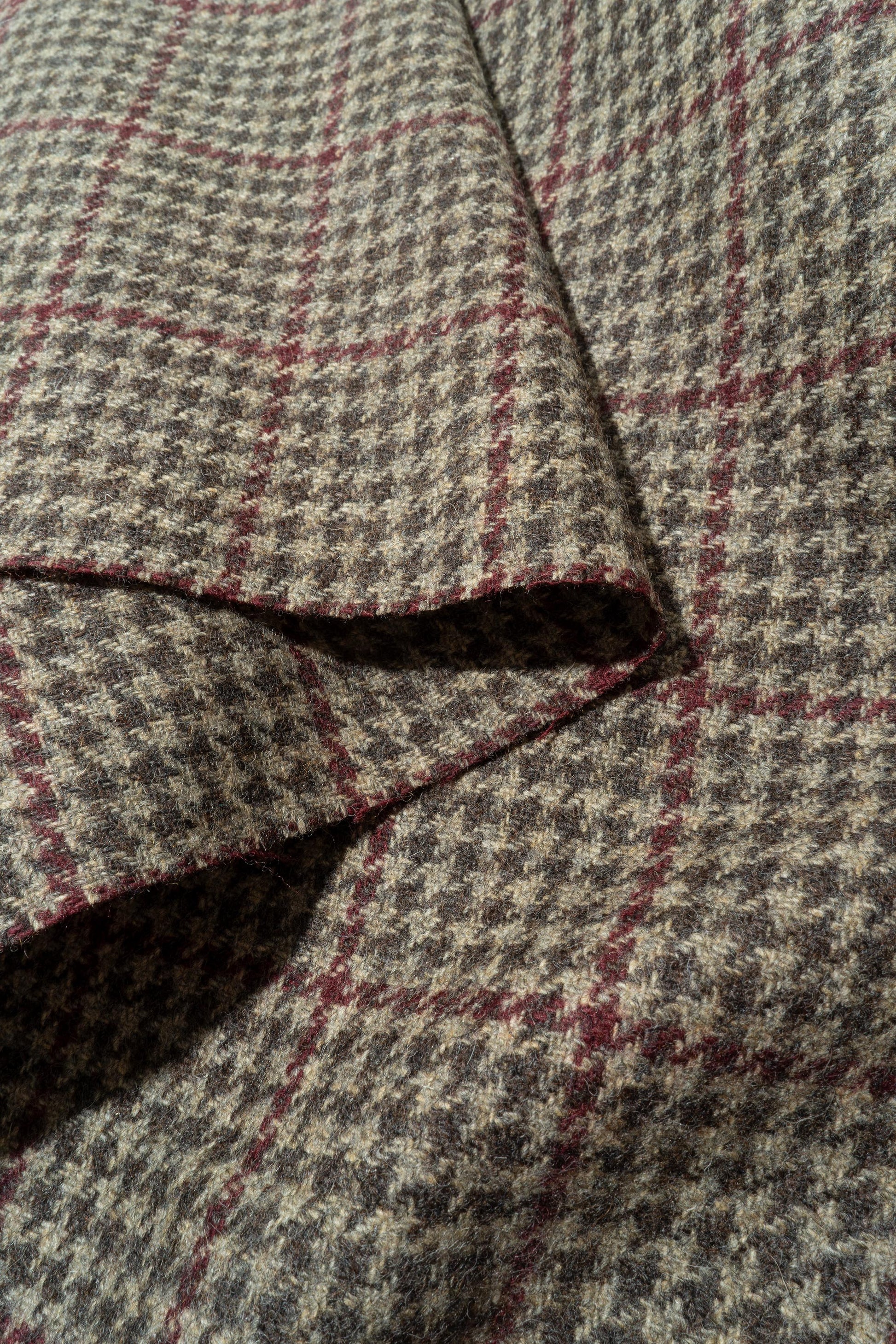 The Talbot Fabric in Brandy || Folded