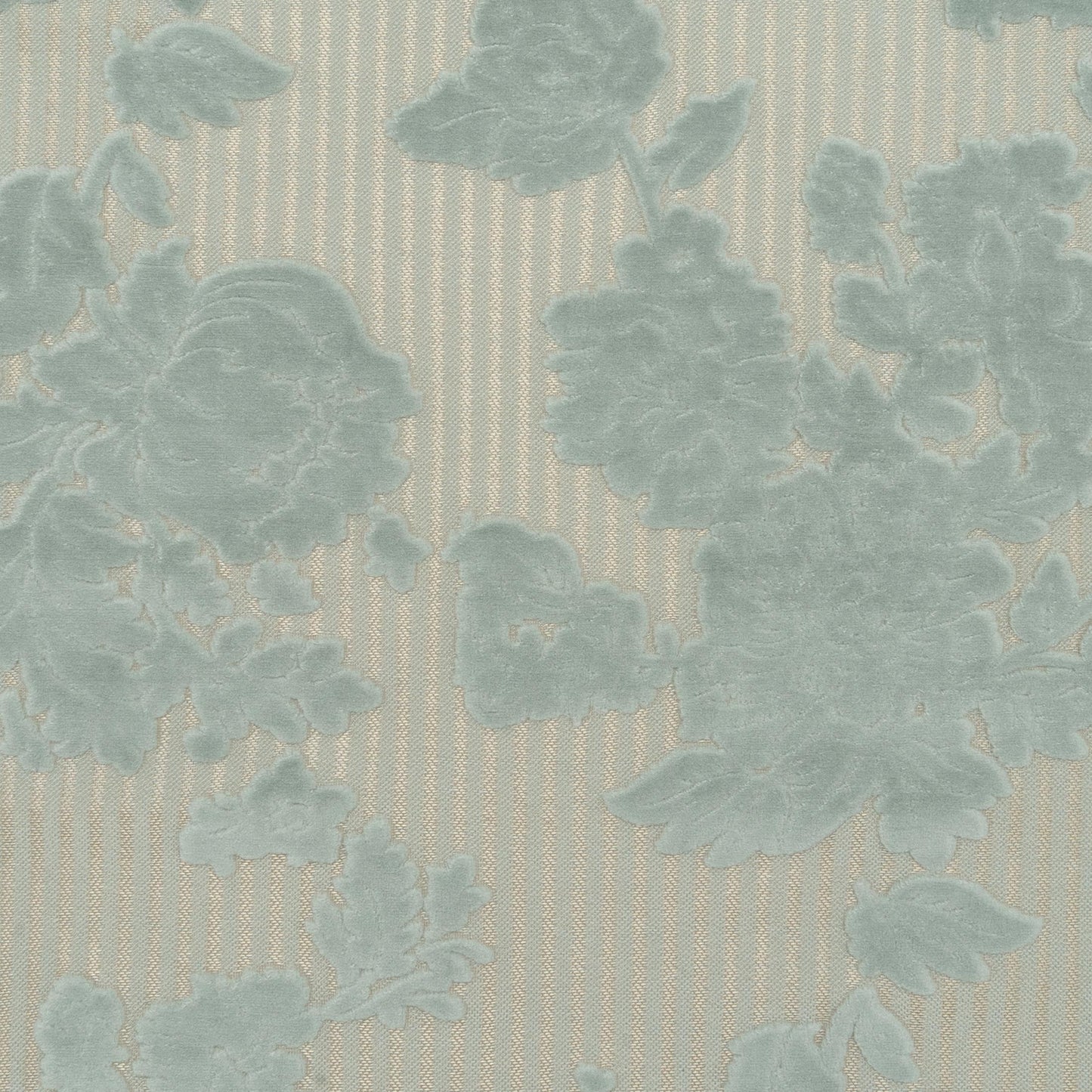 The Tharper Pinstripe Fabric in Minted-Spa || Close Up