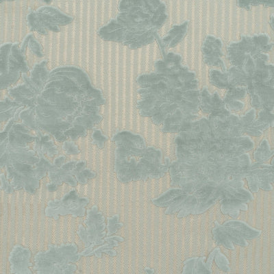 The Tharper Pinstripe Fabric in Minted-Spa || Close Up