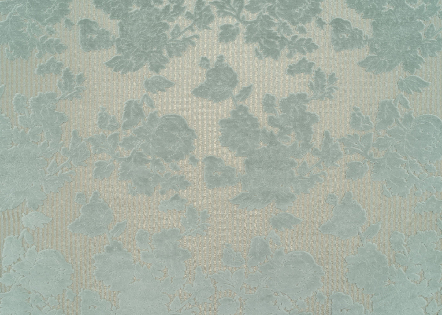 The Tharper Pinstripe Fabric in Minted-Spa || Yardage