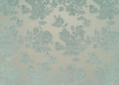 The Tharper Pinstripe Fabric in Minted-Spa || Yardage
