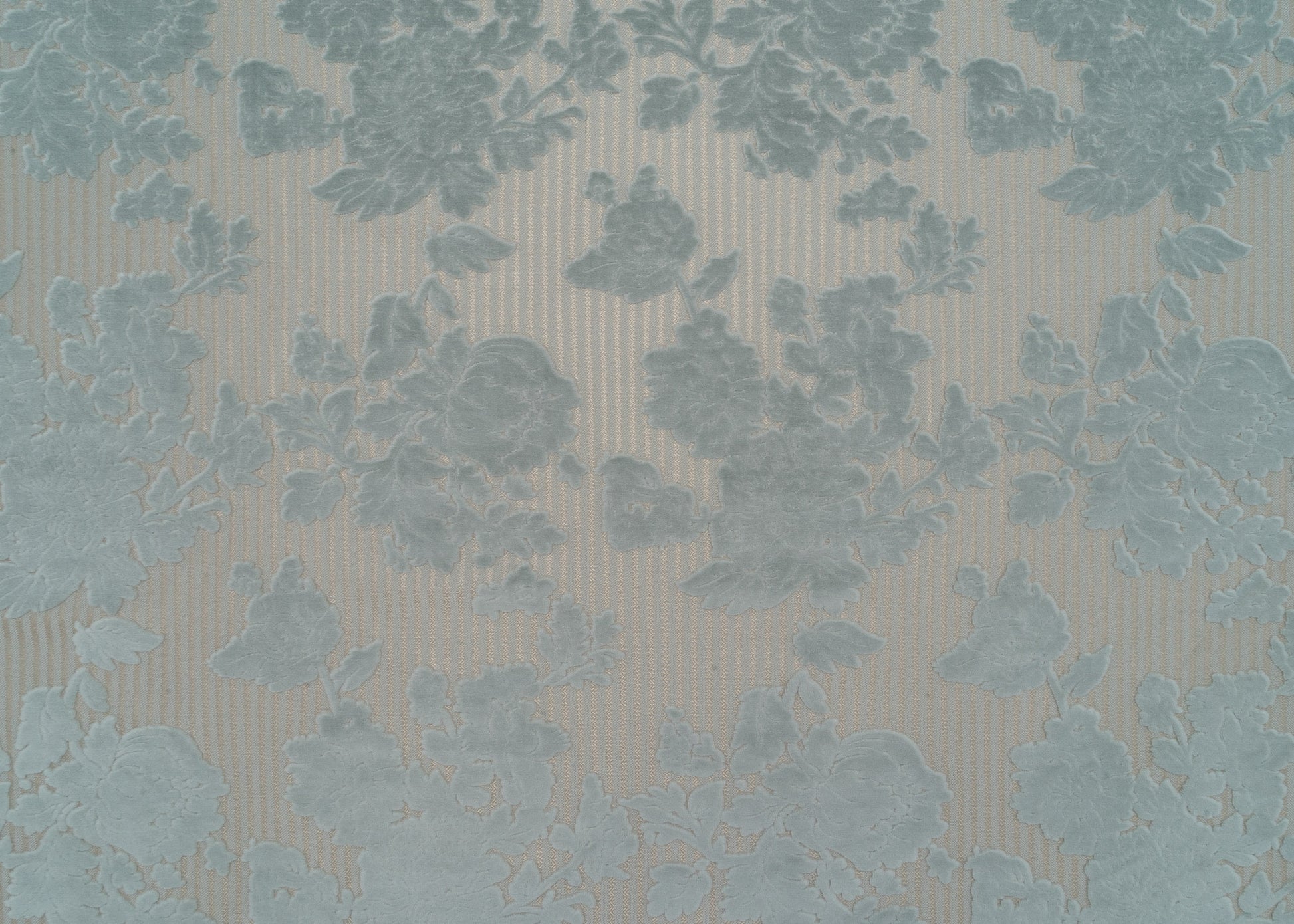 The Tharper Pinstripe Fabric in Minted-Spa || Yardage