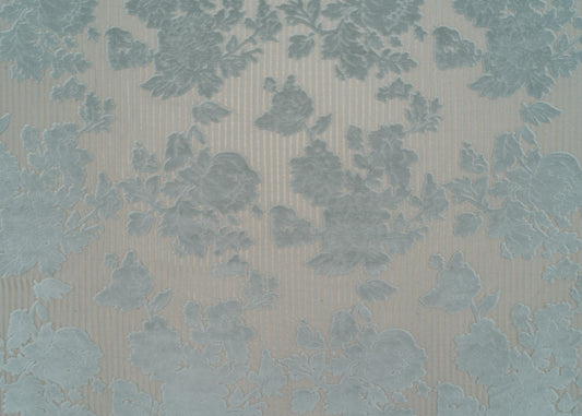 The Tharper Pinstripe Fabric in Minted-Spa || Yardage