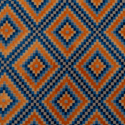 The Throne Velvet Fabric in Bronco || Close Up