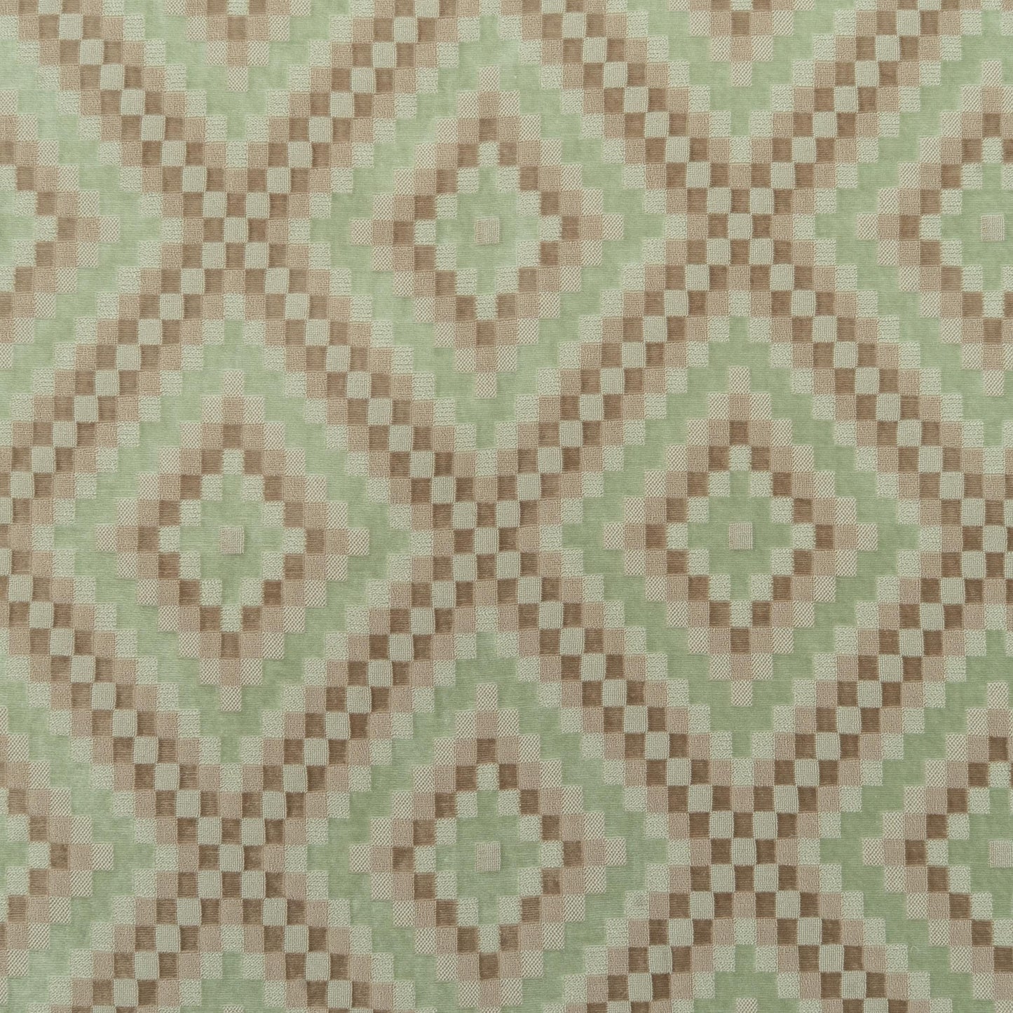 The Throne Velvet Fabric in Mint || Close Up