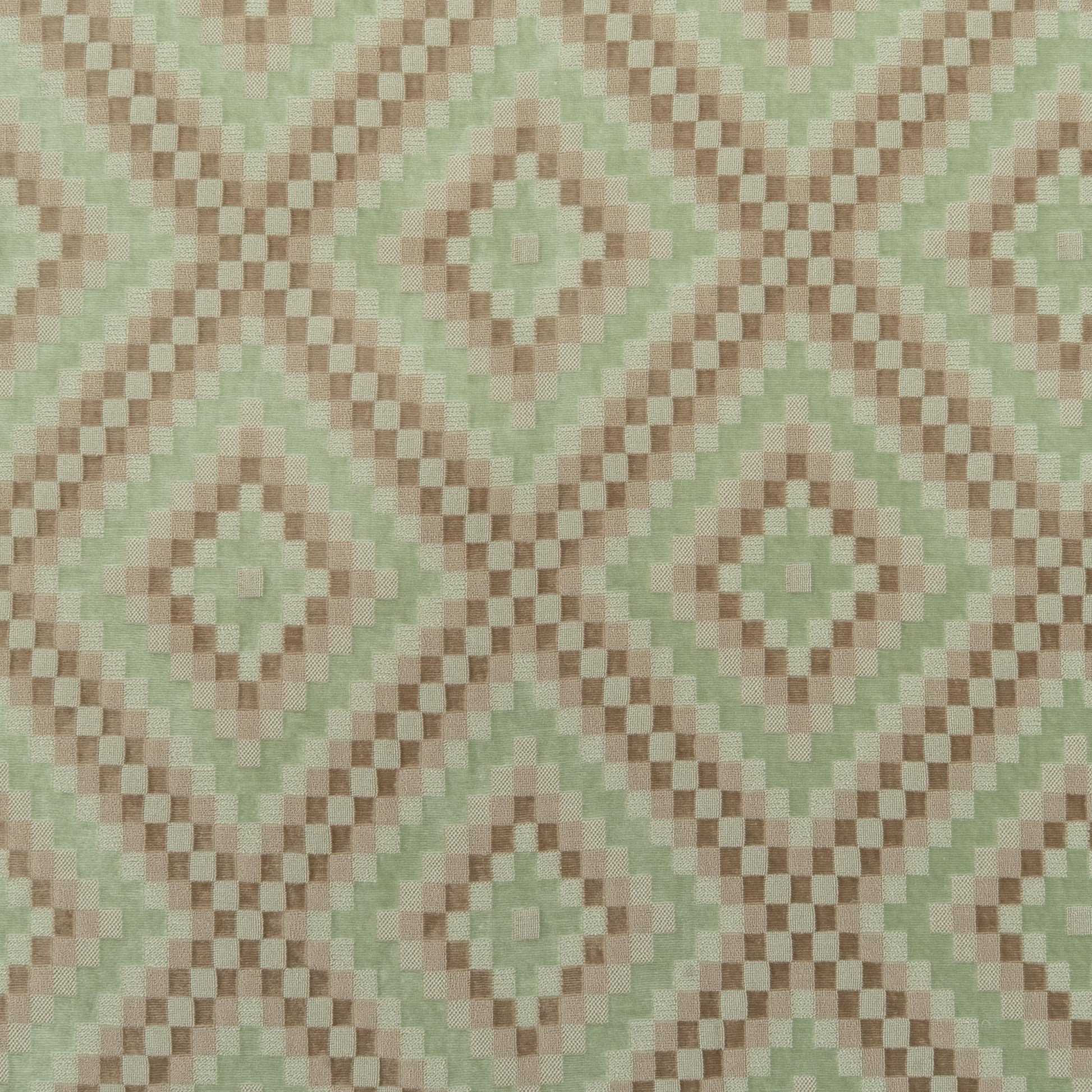 The Throne Velvet Fabric in Mint || Close Up