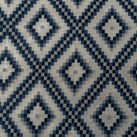 The Throne Velvet Fabric in Seahawk || Close Up