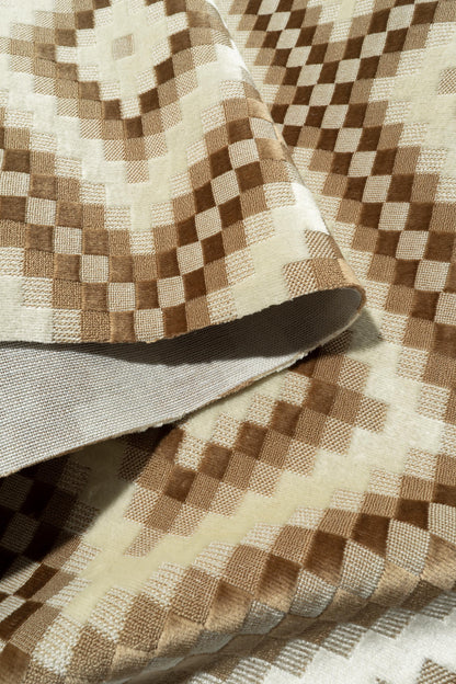 The Throne Velvet Fabric in Tumbleton || Folded