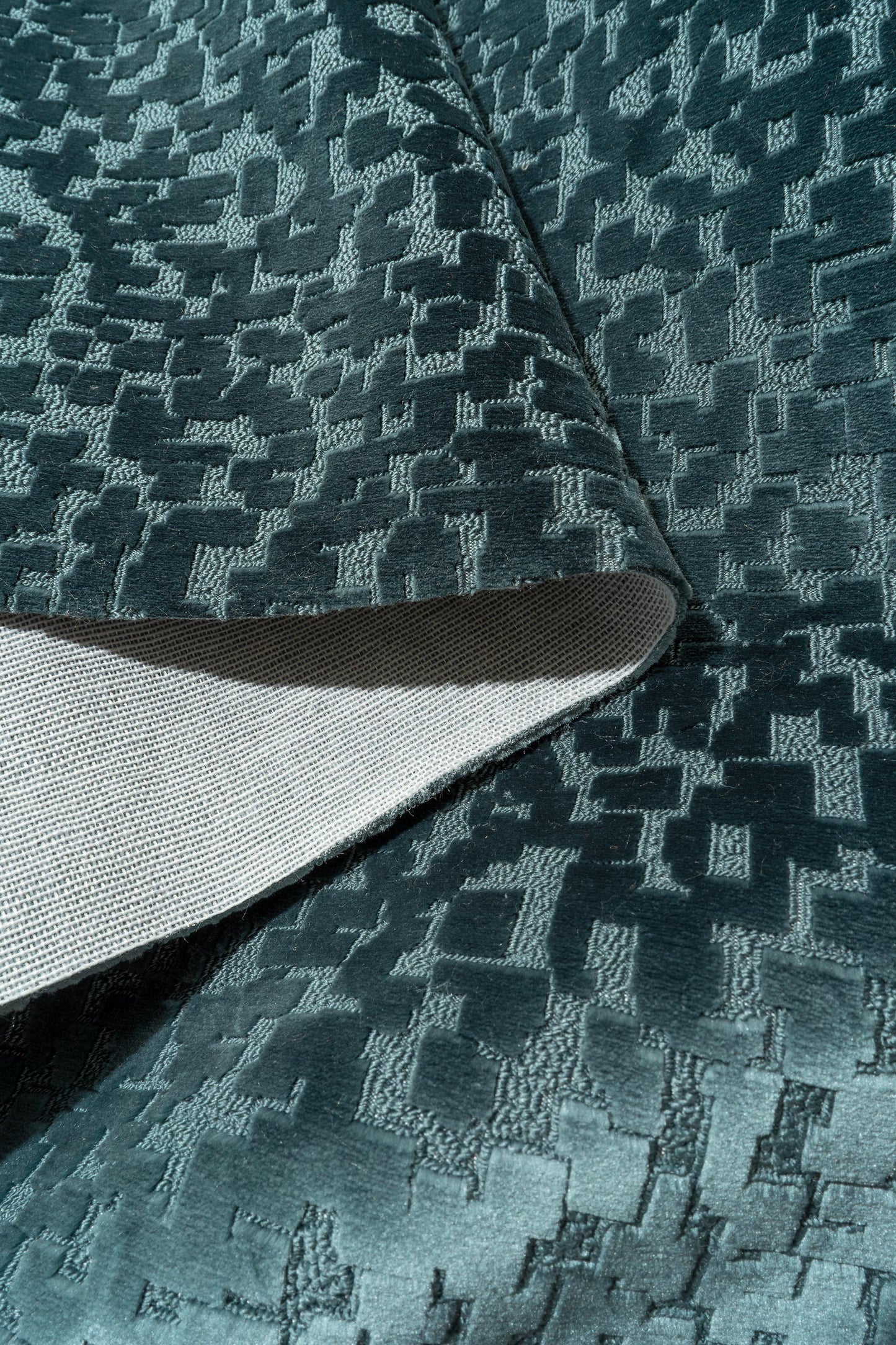 The Total Package Velvet Fabric in Blue Steele || Folded