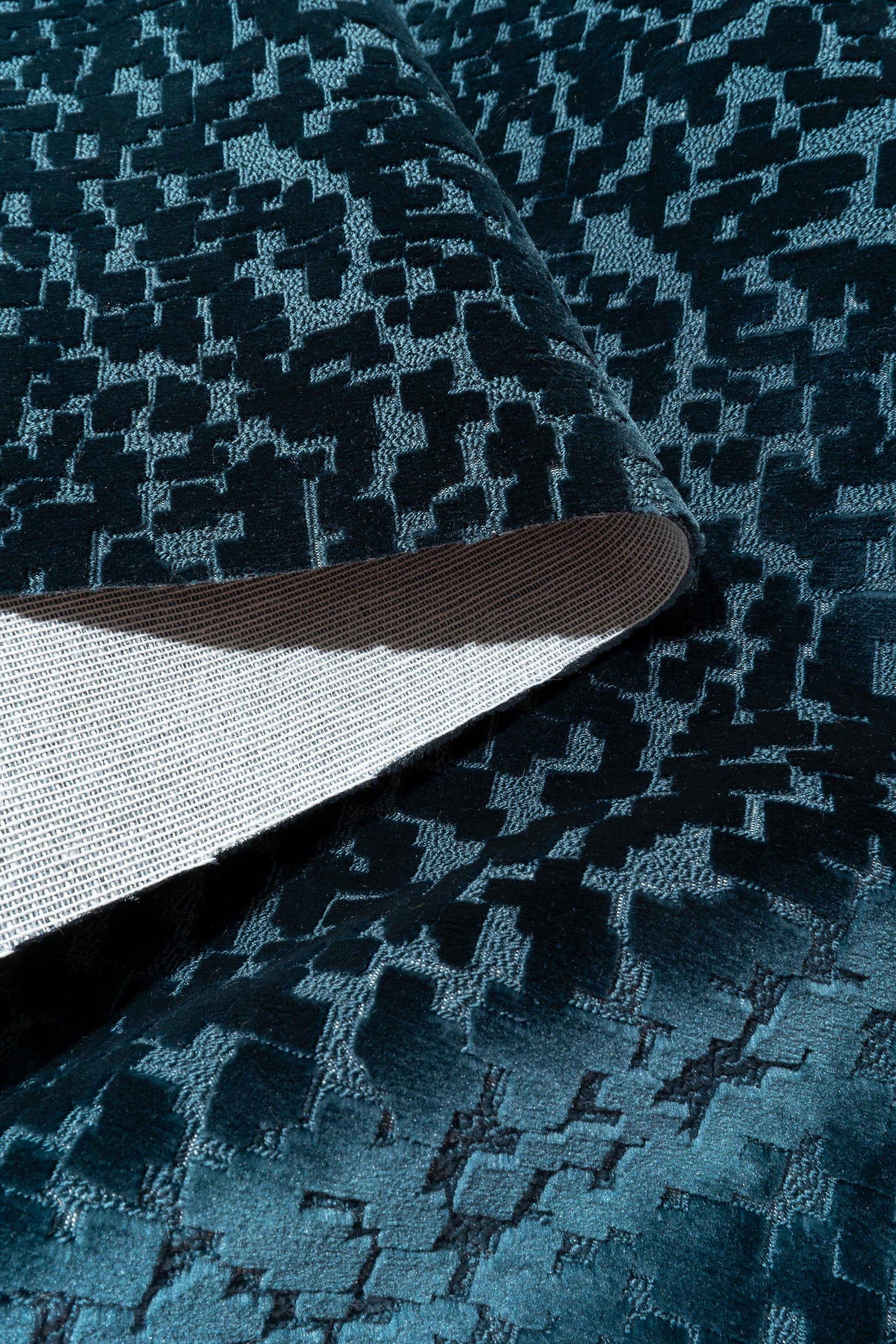The Total Package Velvet Fabric in Midnight || Folded