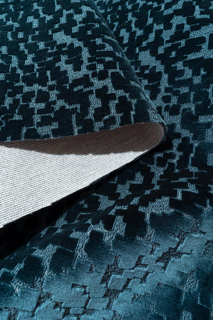 The Total Package Velvet Fabric in Midnight || Folded