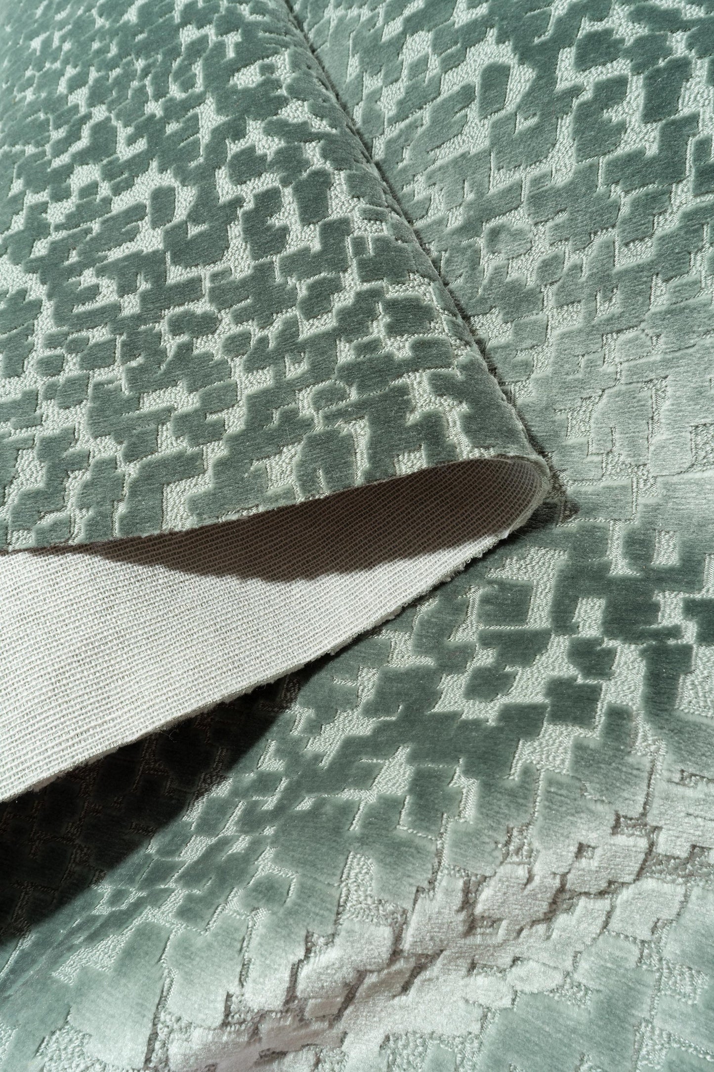 The Total Package Velvet Fabric in Spa || Folded
