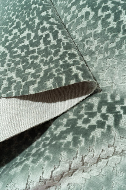 The Total Package Velvet Fabric in Spa || Folded