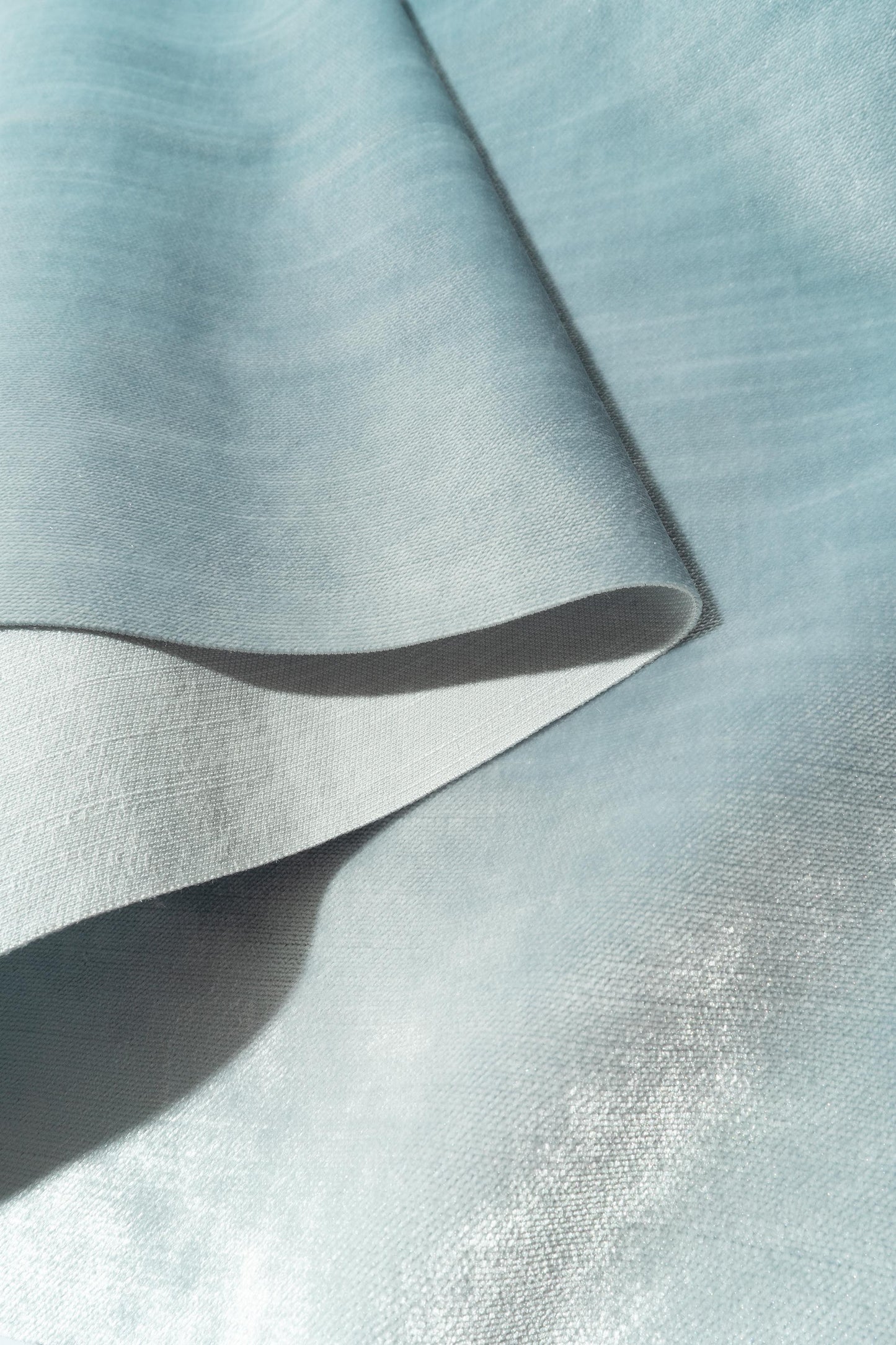 The Trophy Velvet Fabric in Haze || Folded