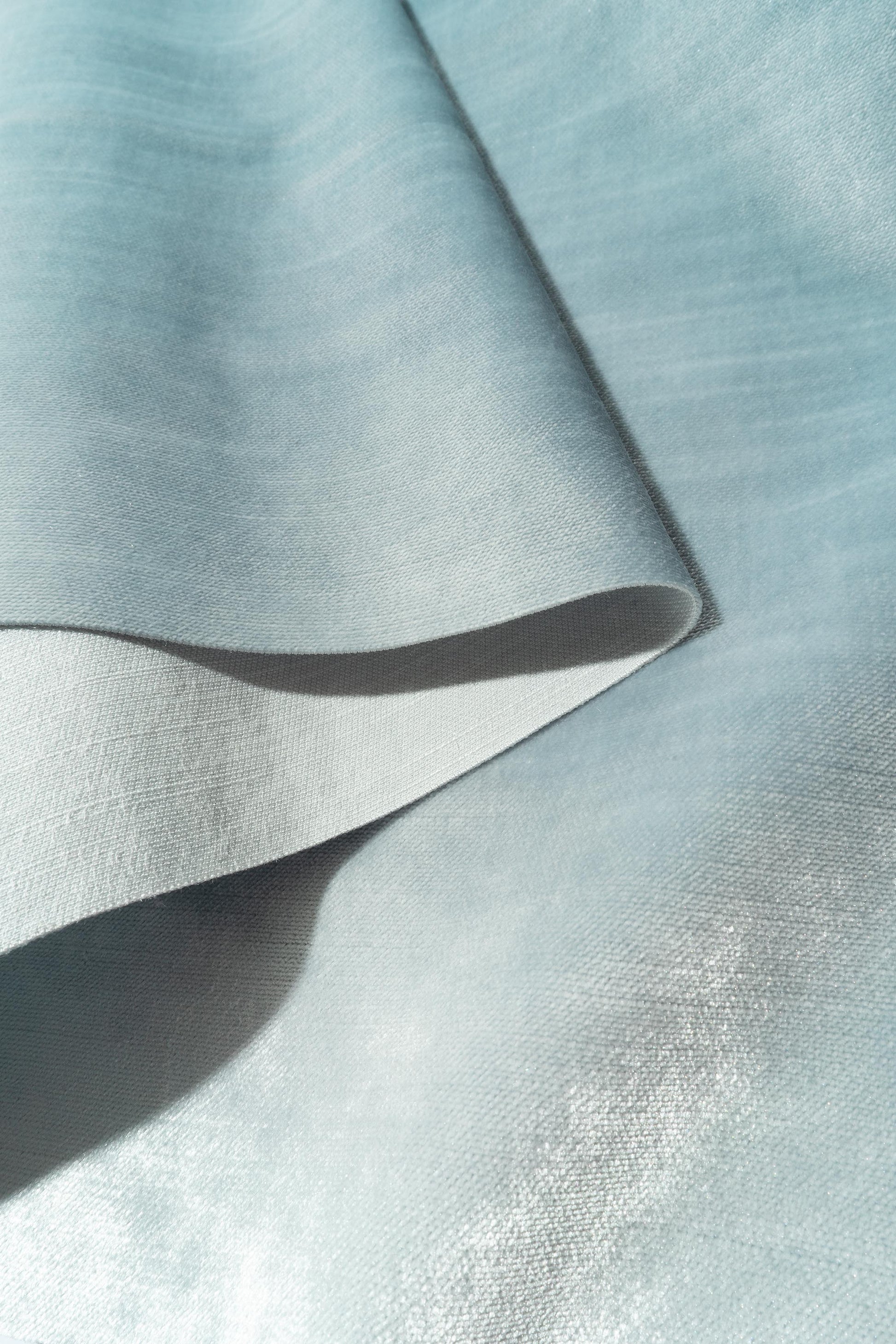 The Trophy Velvet Fabric in Haze || Folded