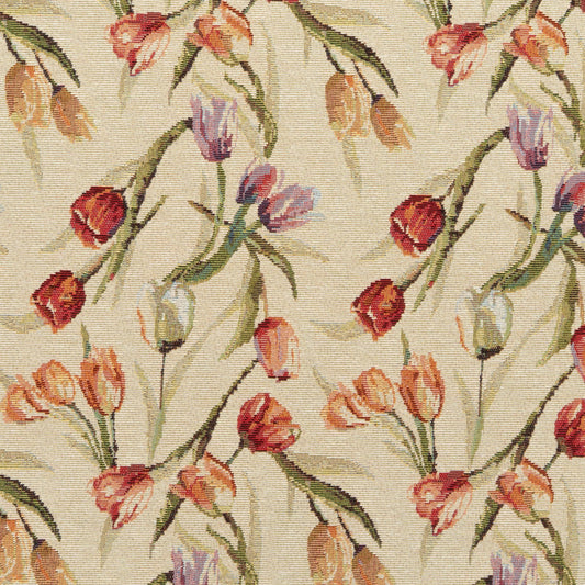 The Tulip Valley Fabric in Daybreak || Close Up