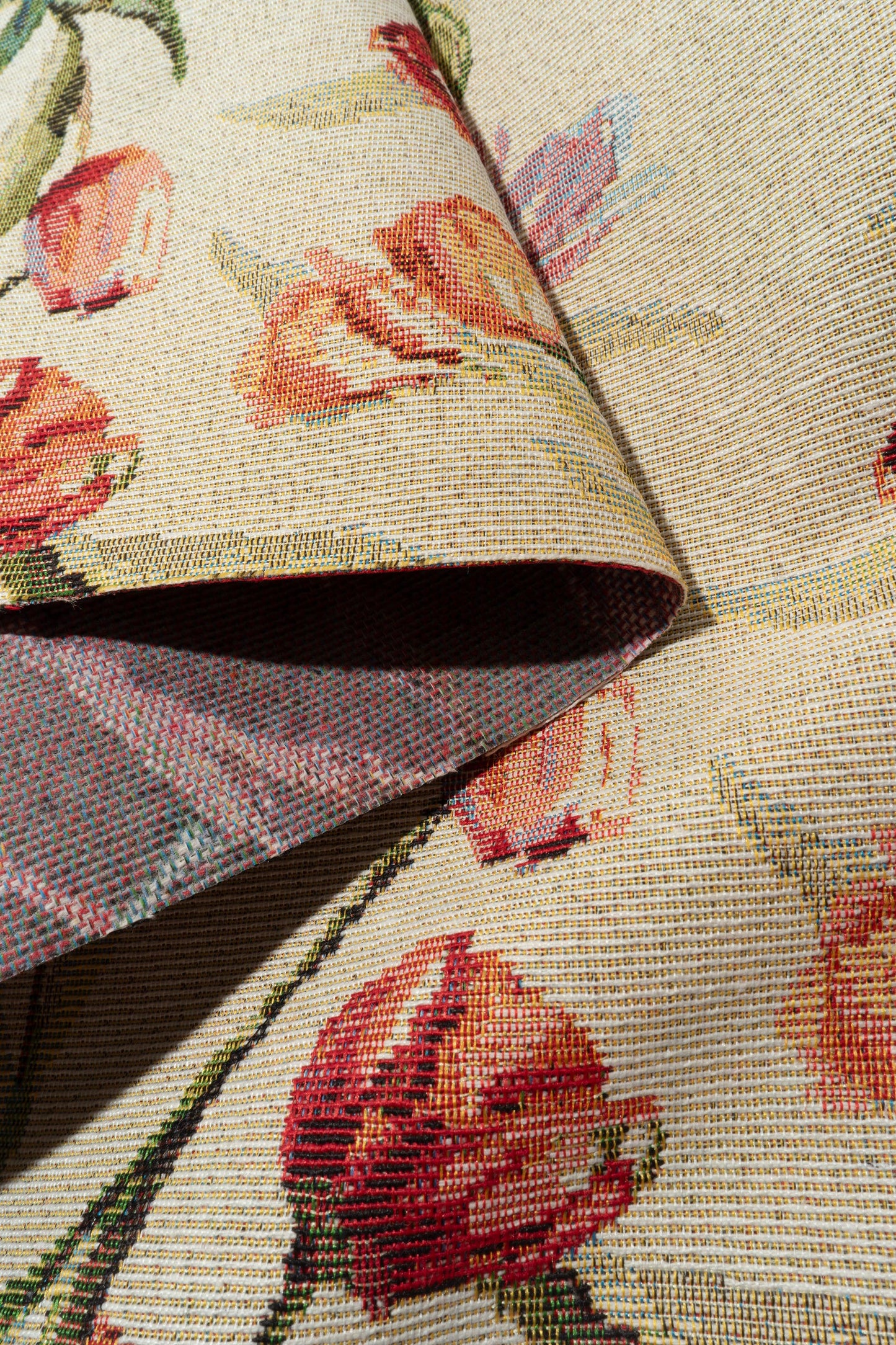 The Tulip Valley Fabric in Daybreak || Folded