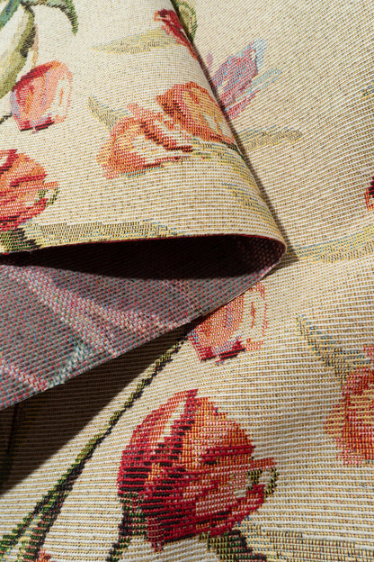 The Tulip Valley Fabric in Daybreak || Folded