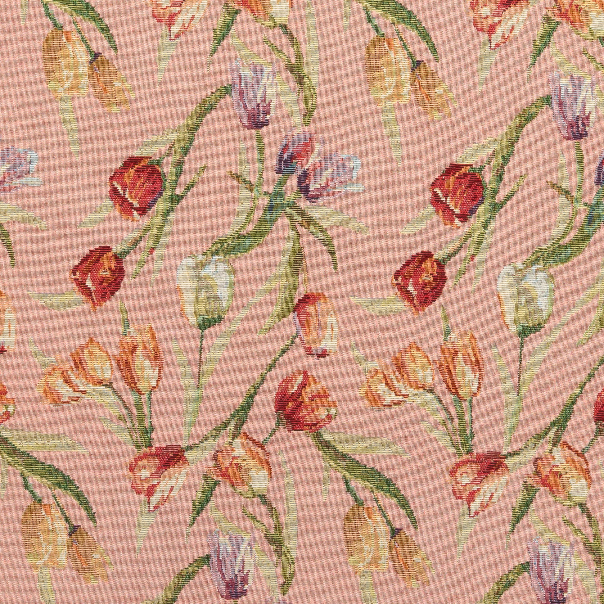 The Tulip Valley Fabric in Vintage Pink || Close Up