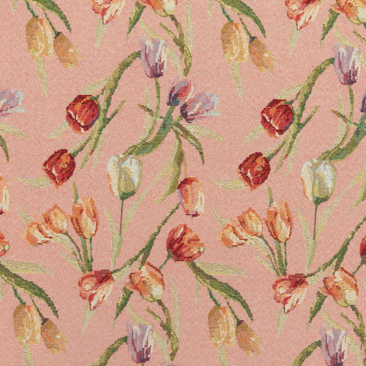 The Tulip Valley Fabric in Vintage Pink || Close Up