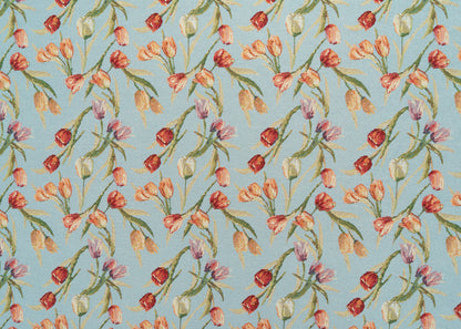 The Tulip Valley Fabric in Wedgewood || Yardage