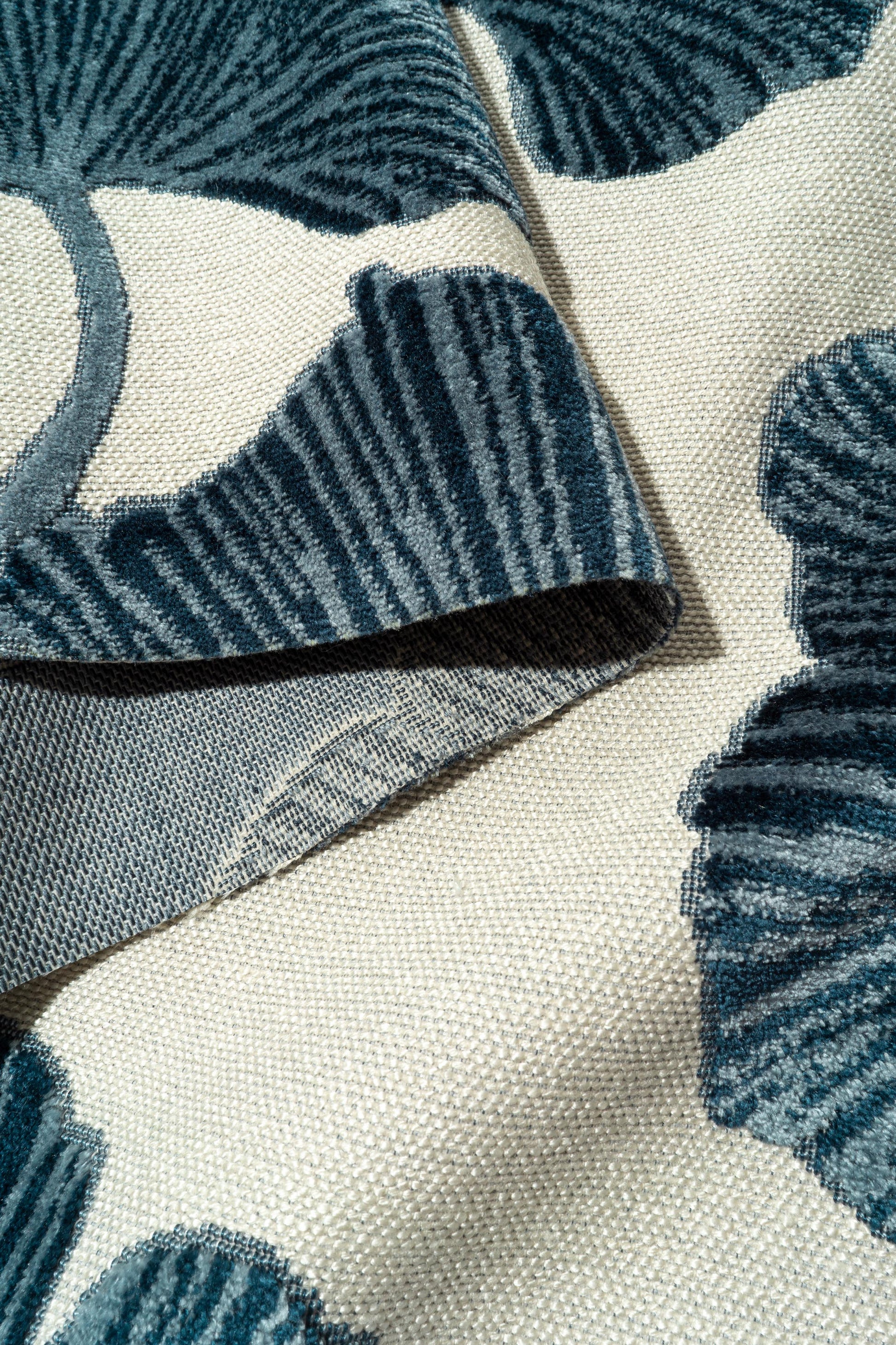 The Velvet Luxedo Mega Fabric in Navy Oat || Folded