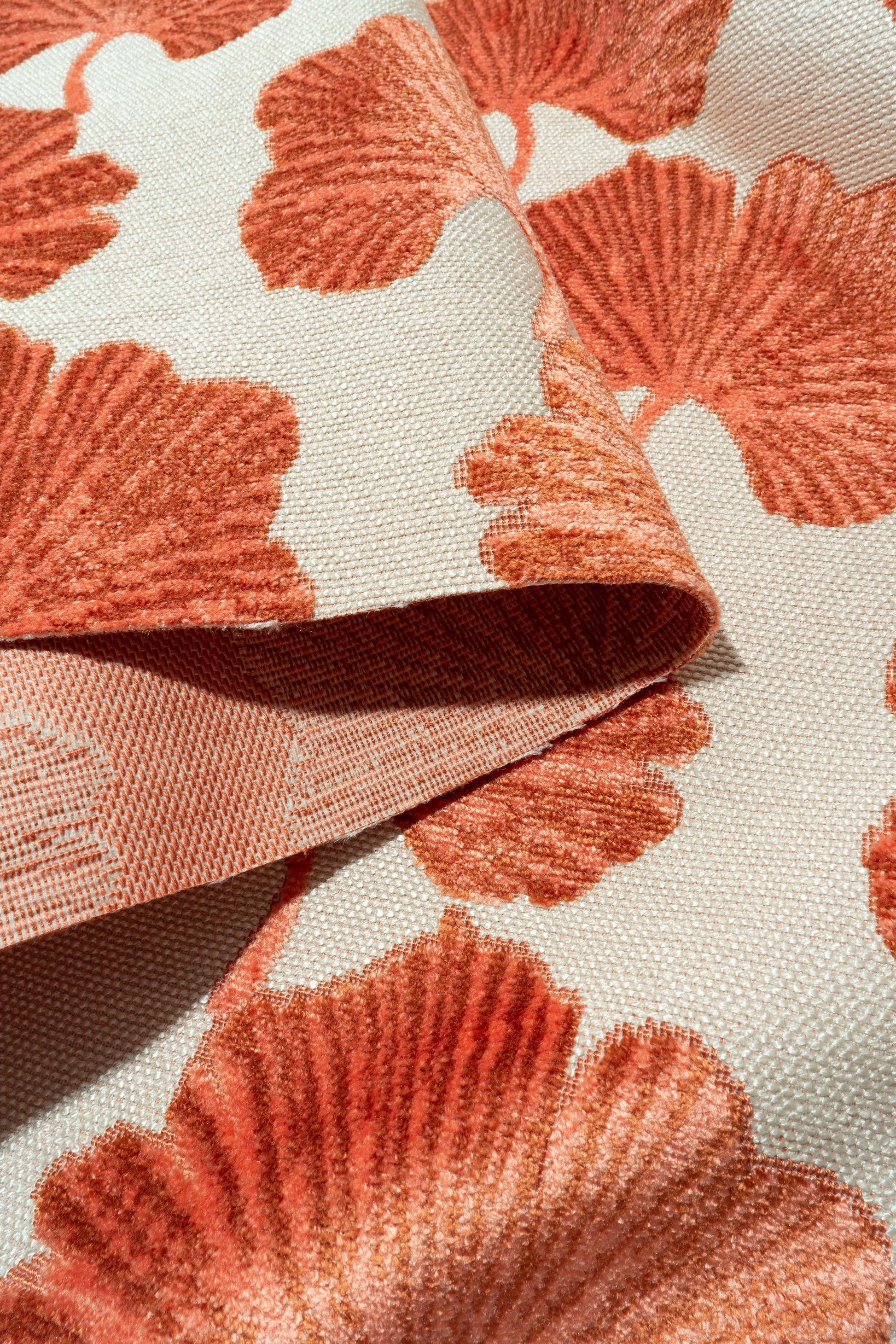 The Velvet Luxedo Mini Fabric in Ginger || Folded