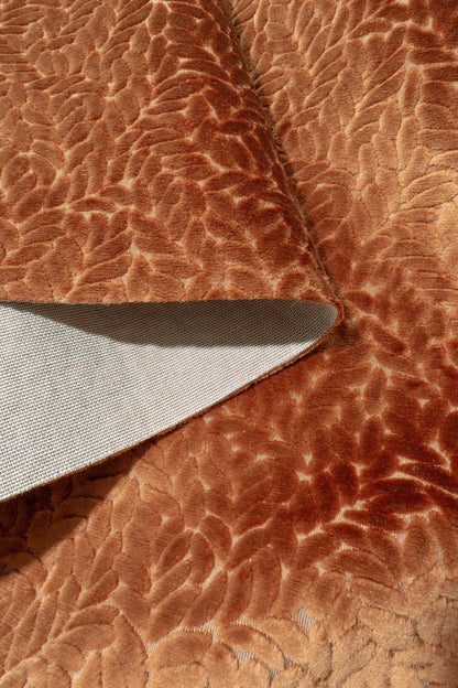The Walk In The Park Fabric in Squash || Folded
